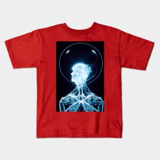 Artificial intelligence with human face Kids T-Shirt